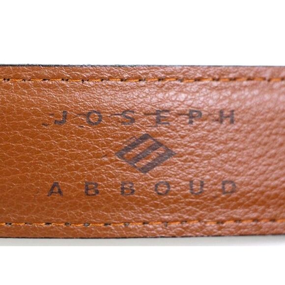 Joseph Abboud BROWN GENUINE LEATHER 1 3/8"Wd CASUAL DRESS MEN'S BELT 50/125 (A75 - Picture 6 of 13